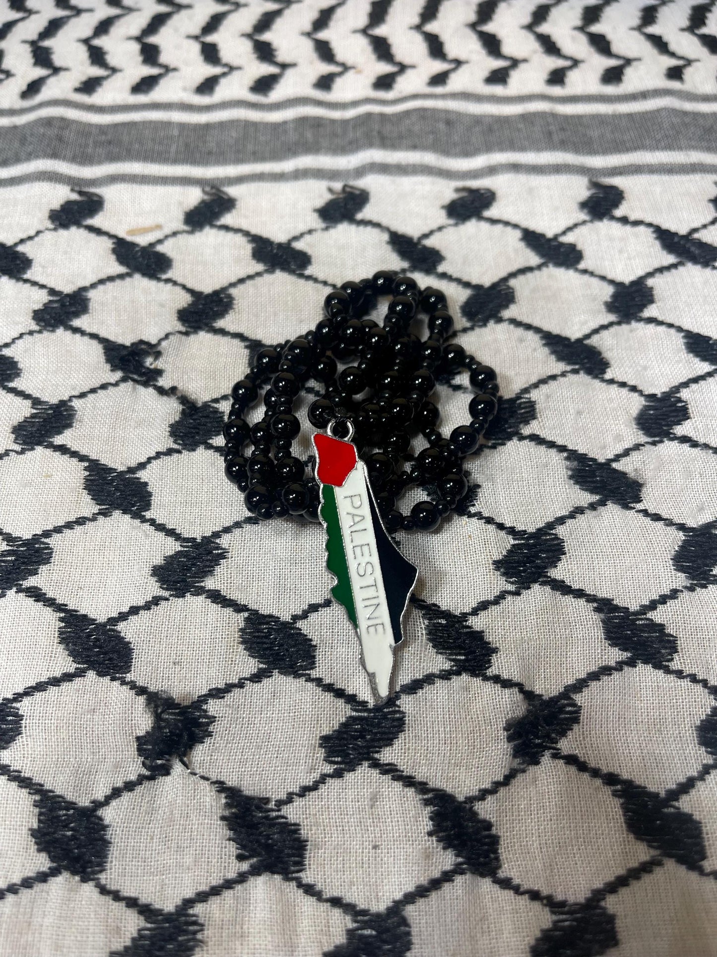 Map with Palestine Flag Rear Mirror Ornament Imported from Palestine.