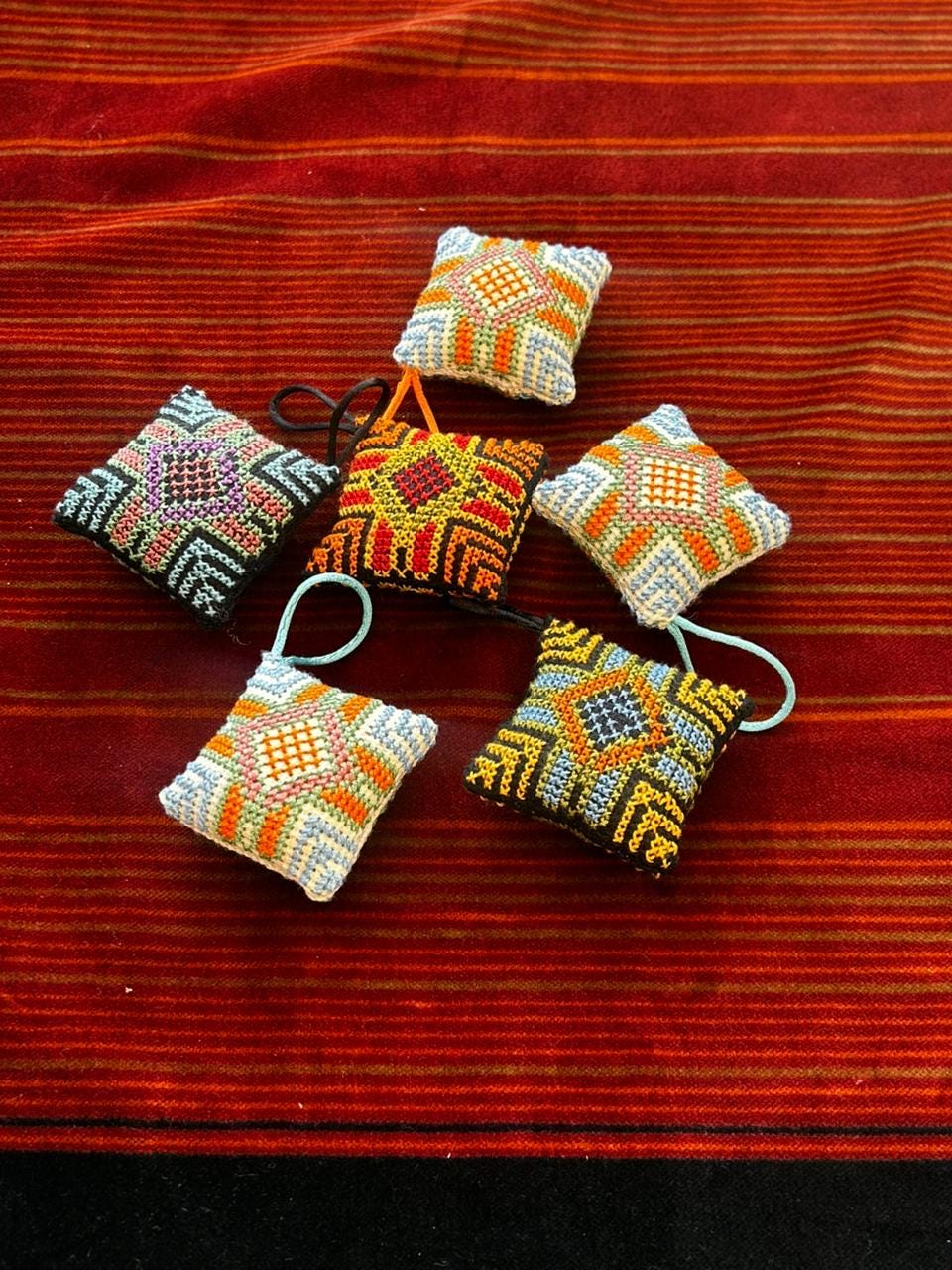 Hand-Embroidered Palestinian Keychain