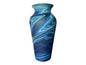 Phoenician Blown Glass Vase Light Green Marble Handmade in Palestine