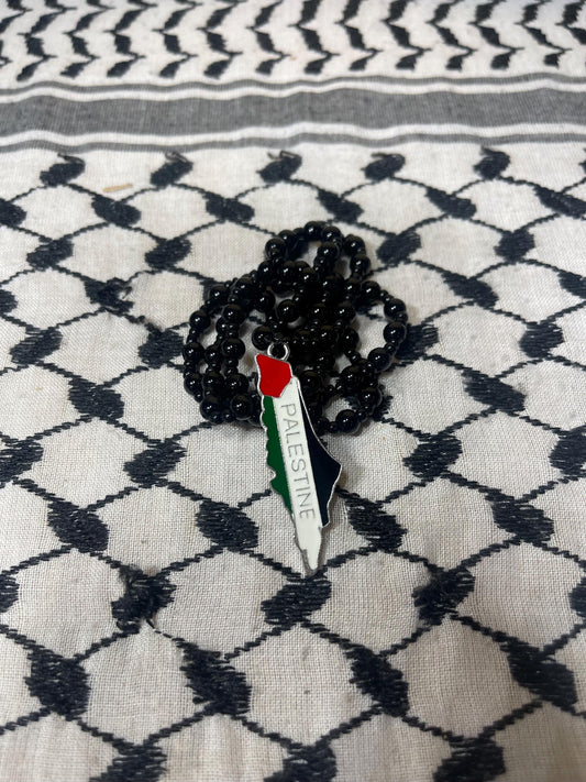 Map with Palestine Flag Rear Mirror Ornament Imported from Palestine.