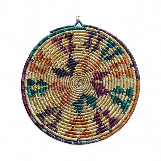 Palestinian Made Straw Tray Handmade By Palestinian Families Traditional Authentic Style