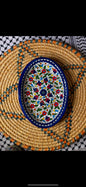 Oval Serving Platter Palestinian Pottery Oval Serving Platter Handmade Ceramic Made in Palestine
