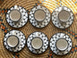 Palestine Kuffiyeh Pottery Coffee Cups set of 6 Ceramic Handmade in Palestine - Palestinian Pottery - خزف فلسطيني