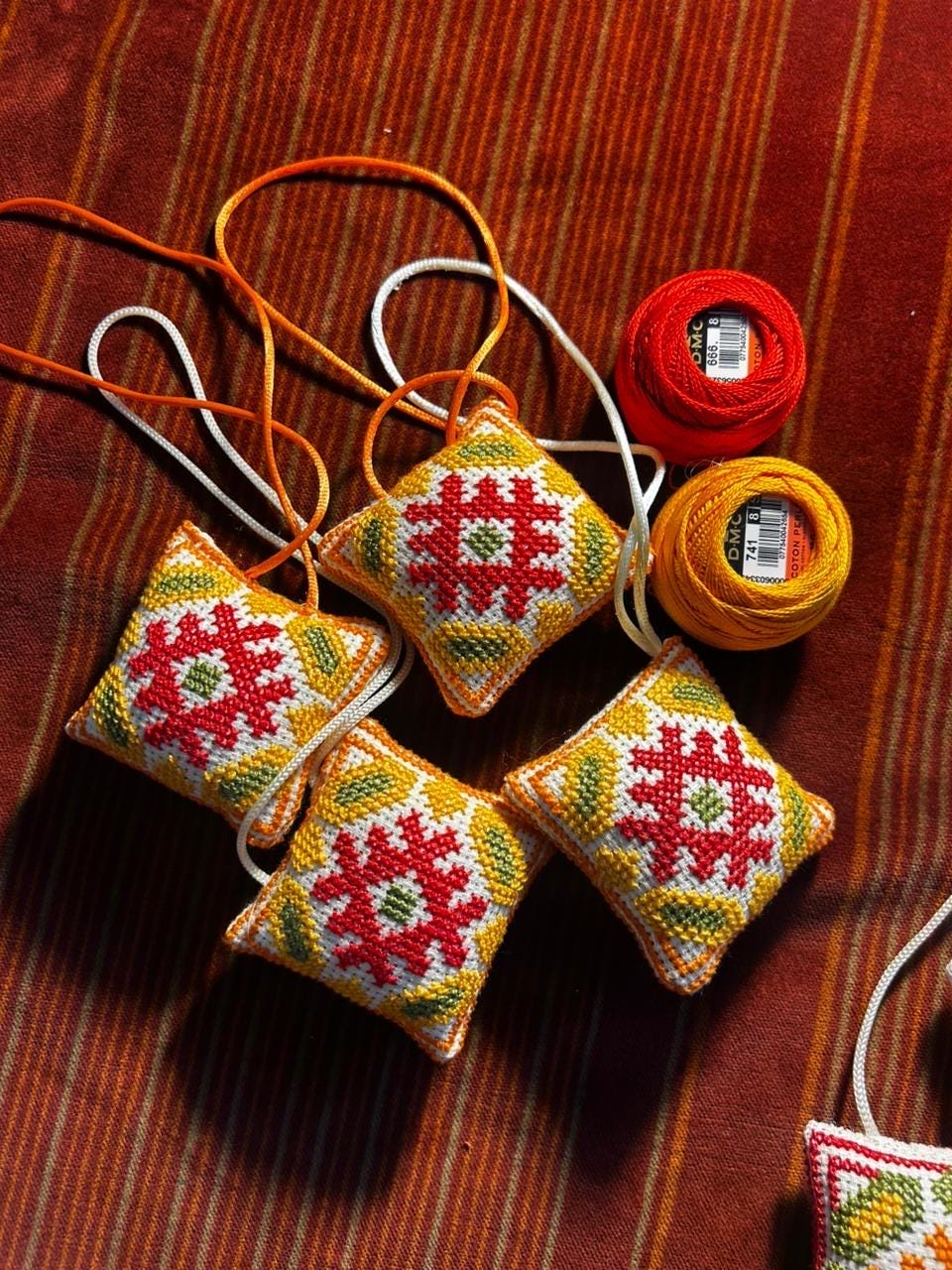 Handmade Embroidered Car Hanging Ornament