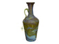 Palestinian Glass Art – Hand-Blown Phoenician Vase – Blue Marble Pattern