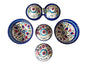 Breakfast set of Zeit & Zatar, Jibnah, Zaytoon, and two 13 cm bowls Handmade and Hand Painted Palestinian Pottery