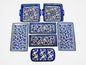 Palestinian Pottery Full set of Platters || Ceramic and Hand Painted || Handmade in Palestine
