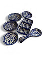 Palestinian Pottery Mixed Set Zeit & Zatar, Long Divided Plate, and Oval divided Plate Handmade in Palestine