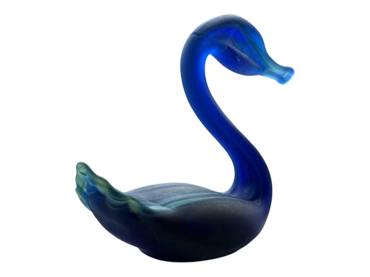 Goose Vase Phoenician Blown Glass || Handmade in Palestine || Unique unrepeatable Pattern || 6x3 inch