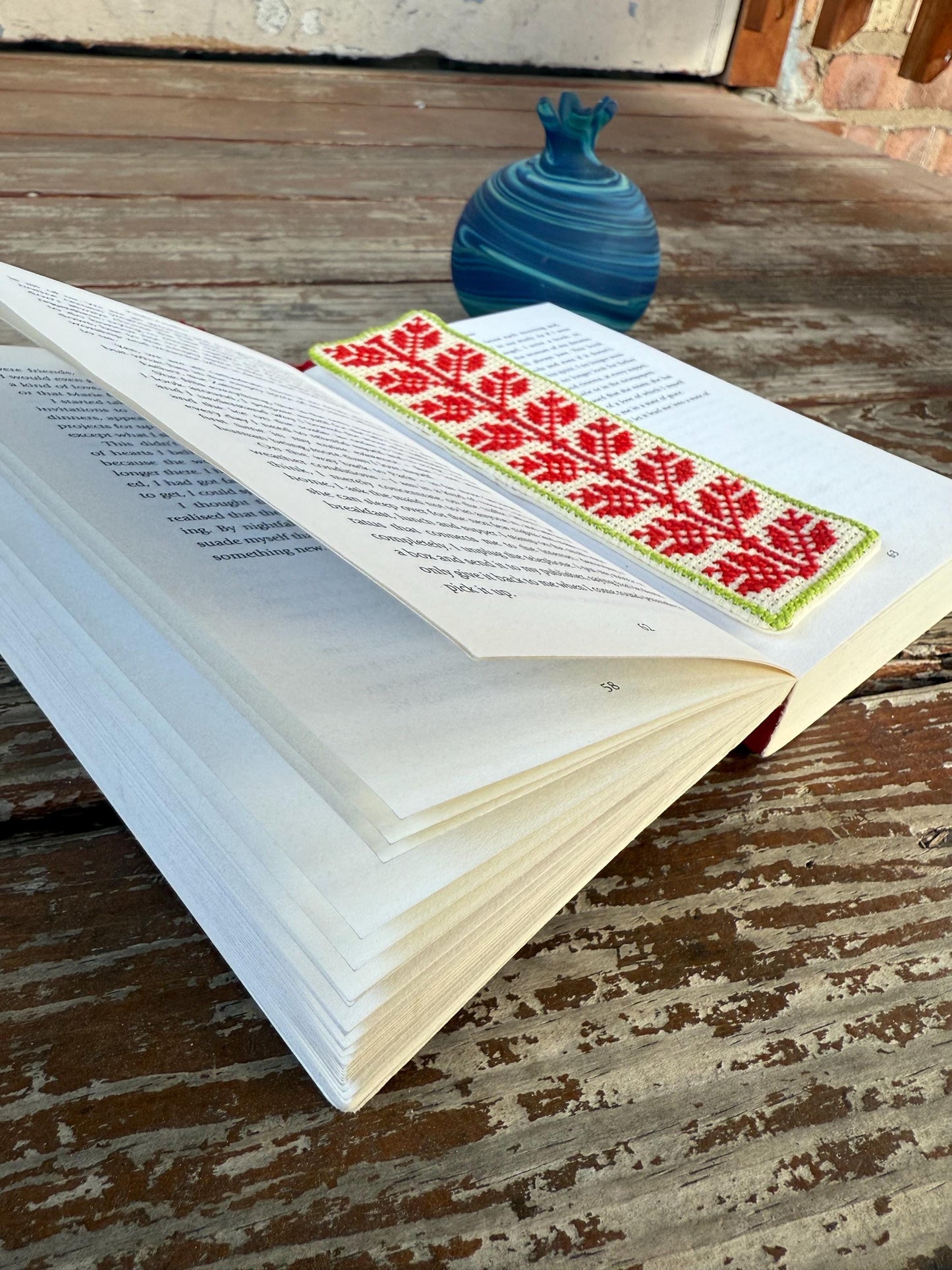Hand-Embroidered Palestinian Bookmark