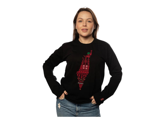 Falastin Black Long sleeve T-Shirt