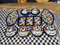 Mixed Set Ceramic Handmade & Hand Painted Pottery made in Palestine