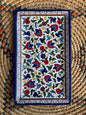 Tray | Rectangular Platter Palestine Pottery Ceramic Handmade & Hand Painted Blue 32x20 cm Made in Palestine خزف فلسطيني